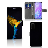 Samsung Galaxy S20 Plus Telefoonhoesje met Pasjes Papegaai - thumbnail