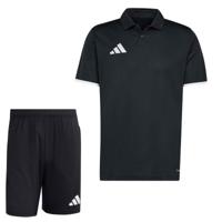 adidas Entrada 26 Polo Trainingsset Zwart Wit