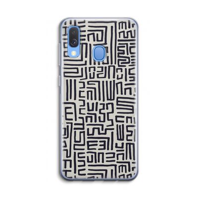 Moroccan Print: Samsung Galaxy A40 Transparant Hoesje