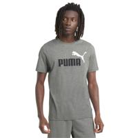 PUMA Essentials+ 2 College Logo T-Shirt Grijs Zwart Wit - thumbnail