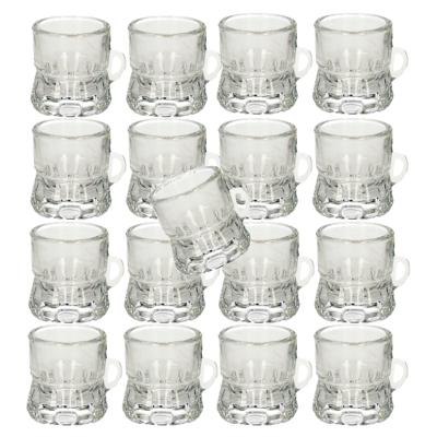 Shotglas - 1x - vorm bierpul glaasje/glas - met handvat - 2cl - Oktoberfest