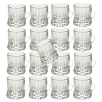 Shotglas - 1x - vorm bierpul glaasje/glas - met handvat - 2cl - Oktoberfest