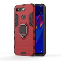 PC + TPU schokbestendige beschermhoes voor Huawei Honor View 20 met magnetische ring houder (rood)
