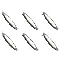 Mat Zwarte LED Downlight Set - 6 Pack Ø83mm. 3W. 4200K Natuurlijk Wit