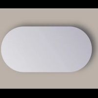 Spiegel Sanicare Q-Mirrors 120x70 cm Ovaal/Rond Met Rondom LED Warm White  incl. ophangmateriaal - thumbnail