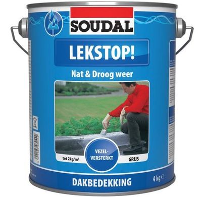 Soudal Lekstop | Waterdichting | Grijs | 4kg - 101513