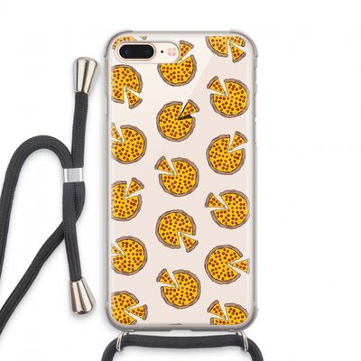 You Had Me At Pizza: iPhone 8 Plus Transparant Hoesje met koord