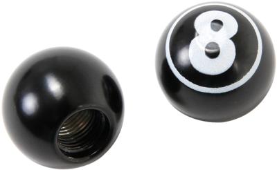 CONTEC Ct valve caps 8 ball black