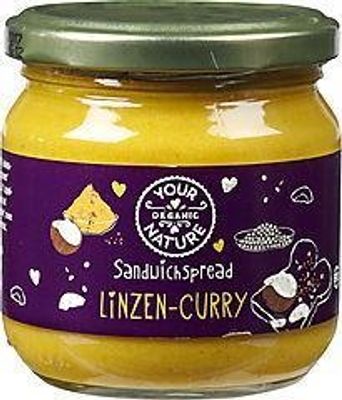 Your Organic Nat Sandwichspread linzen curry bio (180 gr)