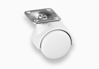 Metafranc dubbel wiel 40mm gr plaat w - wu0802150