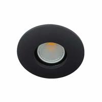 LED spot Calisto GU10 COB 3Watt rond ZWART IP65 dimbaar