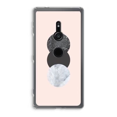 Marmeren cirkels: Sony Xperia XZ2 Transparant Hoesje