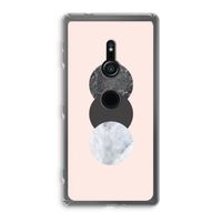 Marmeren cirkels: Sony Xperia XZ2 Transparant Hoesje