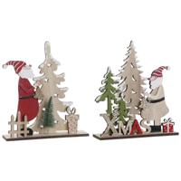 Kerstversiering DKD Home Decor Multicolour 18 x 5 x 20 cm (2 Stuks)