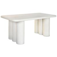 Eettafel Home ESPRIT Wit Hars Hout MDF 180 x 90 x 76 cm