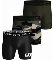 Bjorn Borg heren boxershort - Performance - 3-Pack - Army