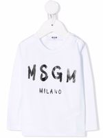 MSGM Kids t-shirt à logo imprimé - Blanc - thumbnail