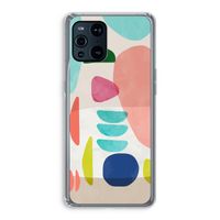 Bold Rounded Shapes: Oppo Find X3 Transparant Hoesje