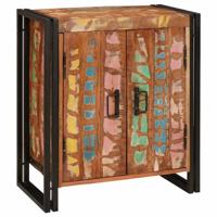 Nachtkastje Multikleur 38 x 33 x 58 cm massief gerecycled hout