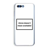 Alone: Honor 10 Transparant Hoesje
