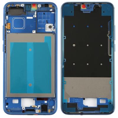 Front behuizing LCD-frame bezel plaat met Zijkleutels voor Huawei Honor 10 (blauw)