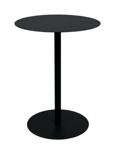 Zuiver Ronde Bistrotafel 'Snow' Staal, 57cm, kleur Zwart