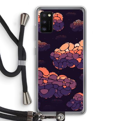 Patroon Wolken: Samsung Galaxy A41 Transparant Hoesje met koord