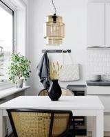 Hanglamp met amberglazen kap en E27 fitting By Rydens Ebbot