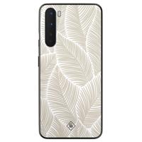 OnePlus Nord hoesje - Palmy leaves beige