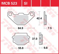 TRW Remblokken, en remschoenen voor de moto, MCB523SI Sinter offroad