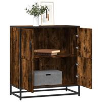 Dressoir 68x35x76 cm bewerkt hout gerookt eikenkleurig