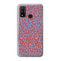 Leopard blue: Huawei P Smart (2020) Transparant Hoesje