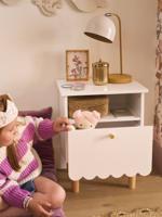 Nachttafel kind LIGNE FESTON wit