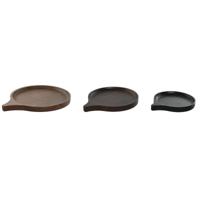 Tafeldecoratie Home ESPRIT Bruin Zwart Lichtbruin Mangohout Koloniaal 37 x 31 x 2,7 cm (3 Onderdelen)