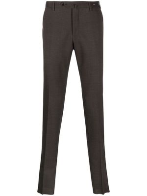 PT Torino pantalon de costume à coupe fuselée - Marron