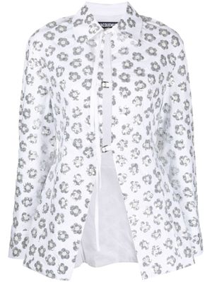Jacquemus chemise brodée La Chemise Lavoir à ornements - Blanc