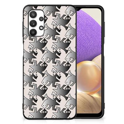 Samsung Galaxy A32 5G Dierenprint Telefoonhoesje Salamander Grey