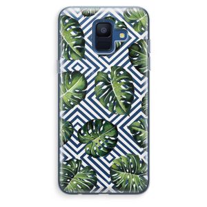 Geometrische jungle: Samsung Galaxy A6 (2018) Transparant Hoesje