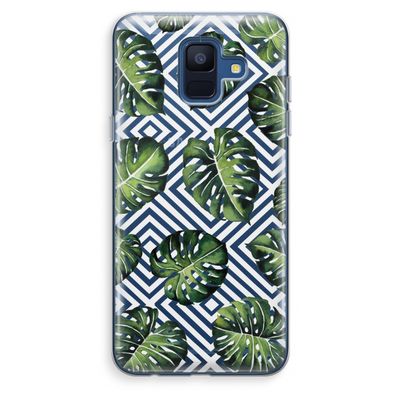 Geometrische jungle: Samsung Galaxy A6 (2018) Transparant Hoesje