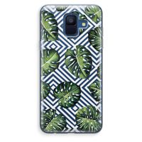 Geometrische jungle: Samsung Galaxy A6 (2018) Transparant Hoesje