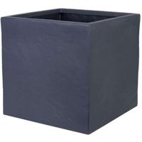 Bloempot - STRATA - L - Vierkant - Gekloofd - Ø 38,5 cm x 46,5 cm H - Grafietkleur Bloempot - STRATA - L - Vierkant - Gekloofd - Ø 38,5 cm x 46,5 cm H - Grafietkleur
