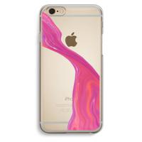 Paarse stroom: iPhone 6 / 6S Transparant Hoesje