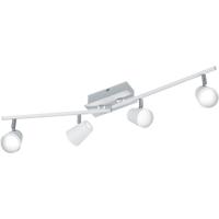 LED Plafondspot 24W Warm Wit 3000K - 4 Lichtpunten - Mat Wit - Aluminium
