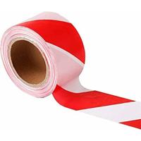 Afzetlint Geko 70 mm x 200 m Wit Rood