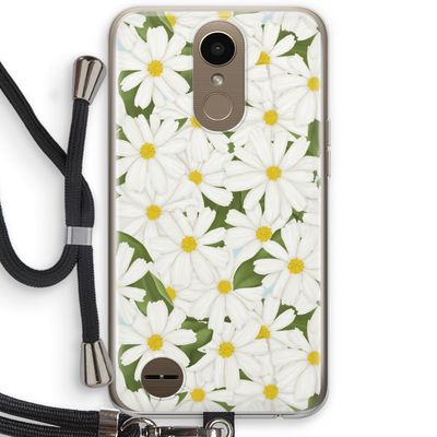 Summer Daisies: LG K10 (2017) Transparant Hoesje met koord