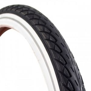Deli tire buitenband 28x1.75 47-622 zwart/wit breaker reflectie