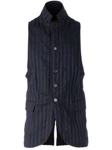 Ann Demeulemeester gilet long - Noir