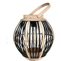 Bamboe solarlamp - Olivie - Zwart