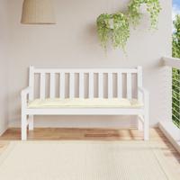 Tuinbankkussen 150x50x7 cm oxford stof crmekleurig
