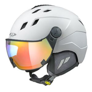 CP Corao+ skihelm wit mat met meekleurend vizier (4 Keuzes) - zeer veilig